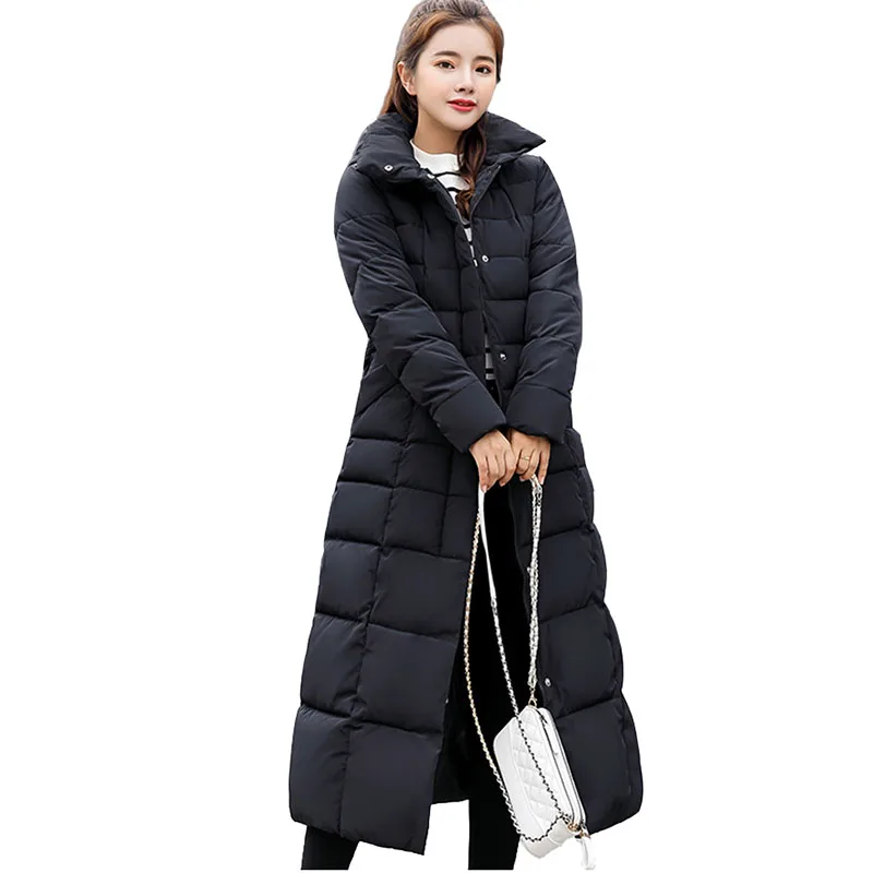 ##BUY Winter Parkas Womens 2018new Cotton jacket Long coat Fur collar Hoodies Warm top Plus size Thicken Slim Female Parkas OKXGNZ1960