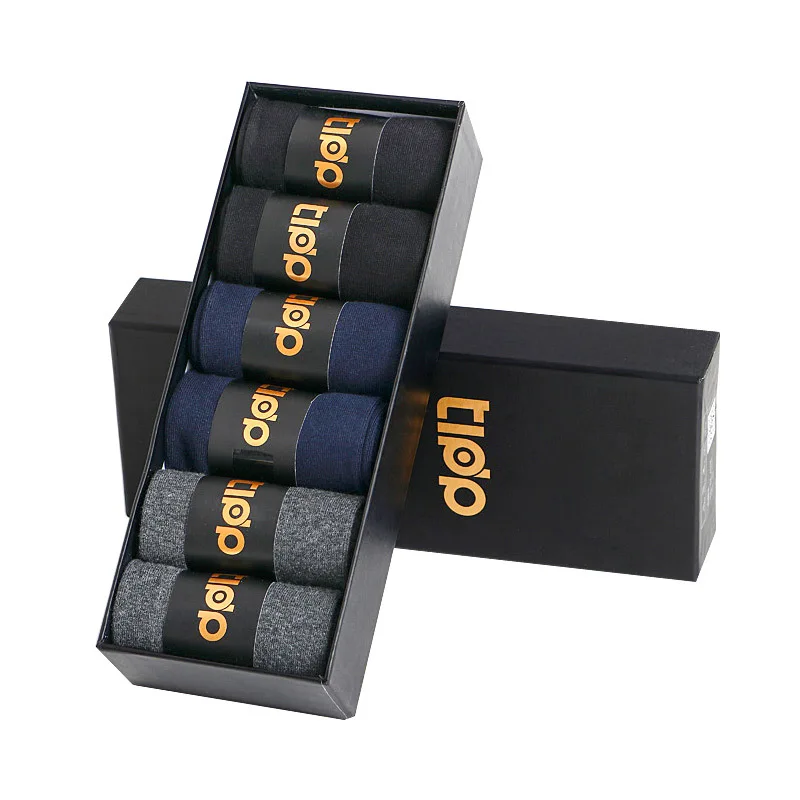 

Men Combed Cotton Socks Brand New Casual Business Socks Anti-Bacterial Deodorant Breatheable Man Sport Long Sock 6pairs / lot