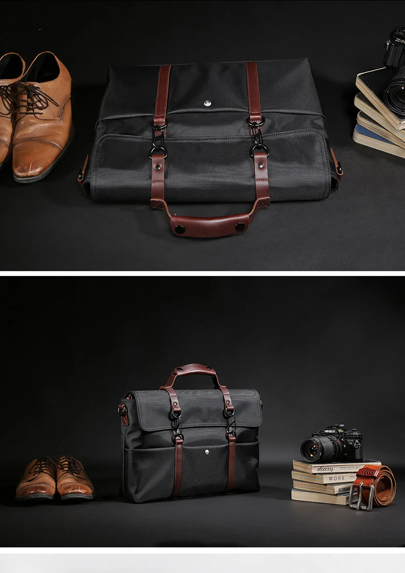 D-park портативный KUMON водонепроницаемый портфель для ноутбука модные деловые мужские сумки Сумка через плечо мужские дорожные сумки
