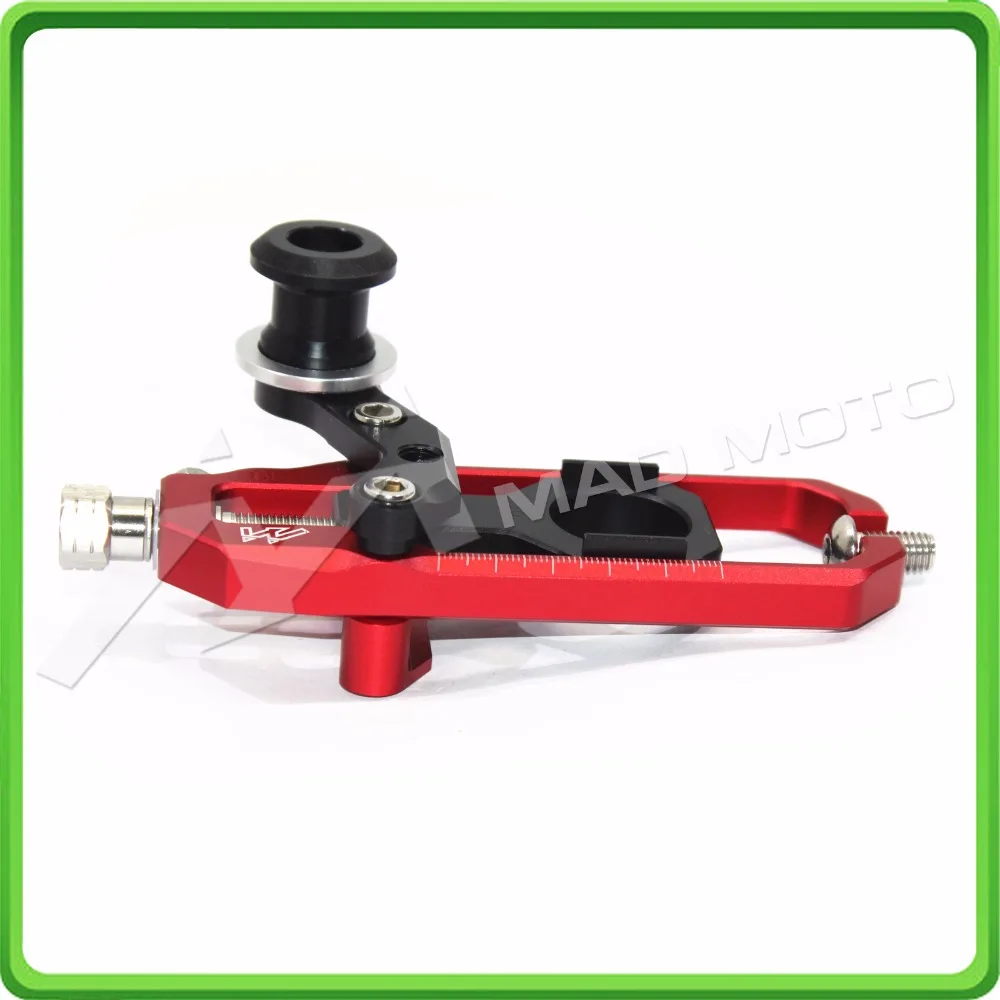 Motorcycle Chain Tensioner Adjuster with spool fit for Honda CBR1000RR 2008 2009 2010 2011 2012 2013 2014 2015 2016 Red & Black (10)