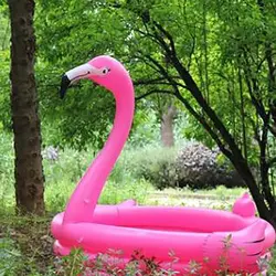 Гигантский надувной фламинго бассейны 150 см надувной лебедь для детей Открытый ванна воды матрас игрушечные лошадки