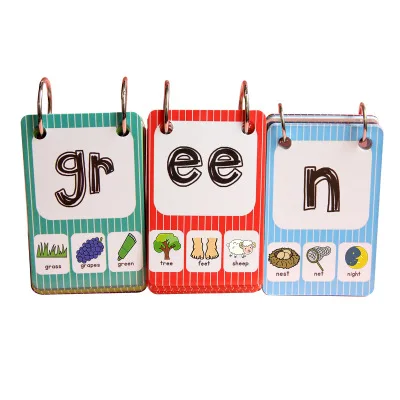 Английские phonics карты обучения английской книги инструмент 26 букв детский сад