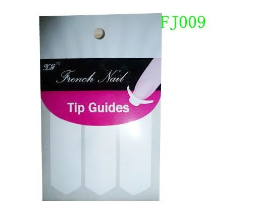 Fora-atacado Novo Chegou Arte Francês Manicure Guias Curvo Meia Lua Estilos Dicas Adesivos Estêncil 18 Desígnios 20% 100sheetsunha 20 Cheap Adesivos e decalques