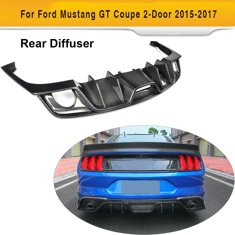 Диффузор для заднего бампера автомобиля из углеродного волокна Ford Mustang Convertible Coupe