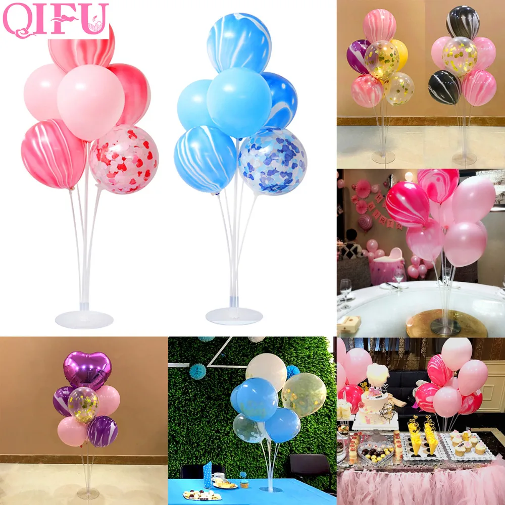 

QIFU Air Balls Floating Desk Stand Baloon Supplies Holder Ballons Accessories Happy Birthday Balloons Birthday Party Decor Kids