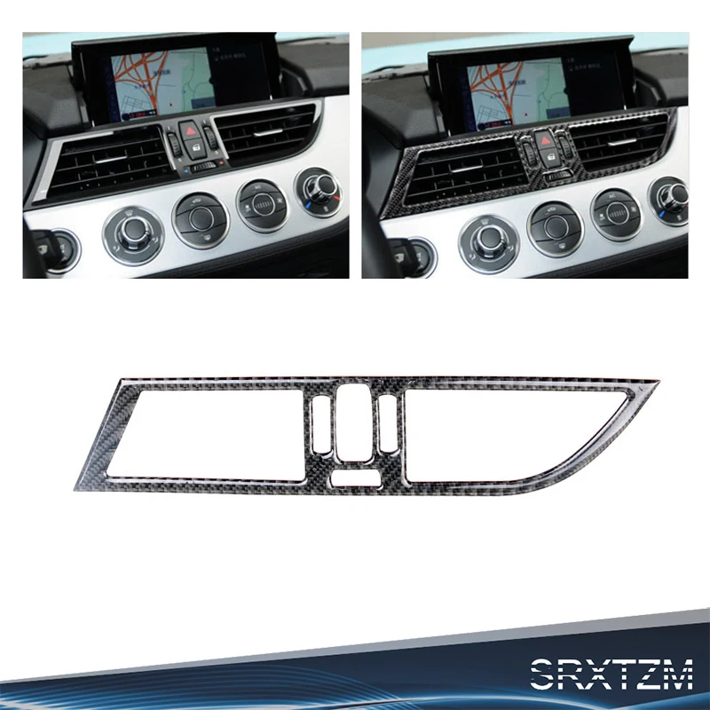 

SRXTZM For Bmw Z4 E89 Carbon Fiber Car Interior Air Conditioner Outlet Decorative Frame Cover Trim Car Styling 2009-2015