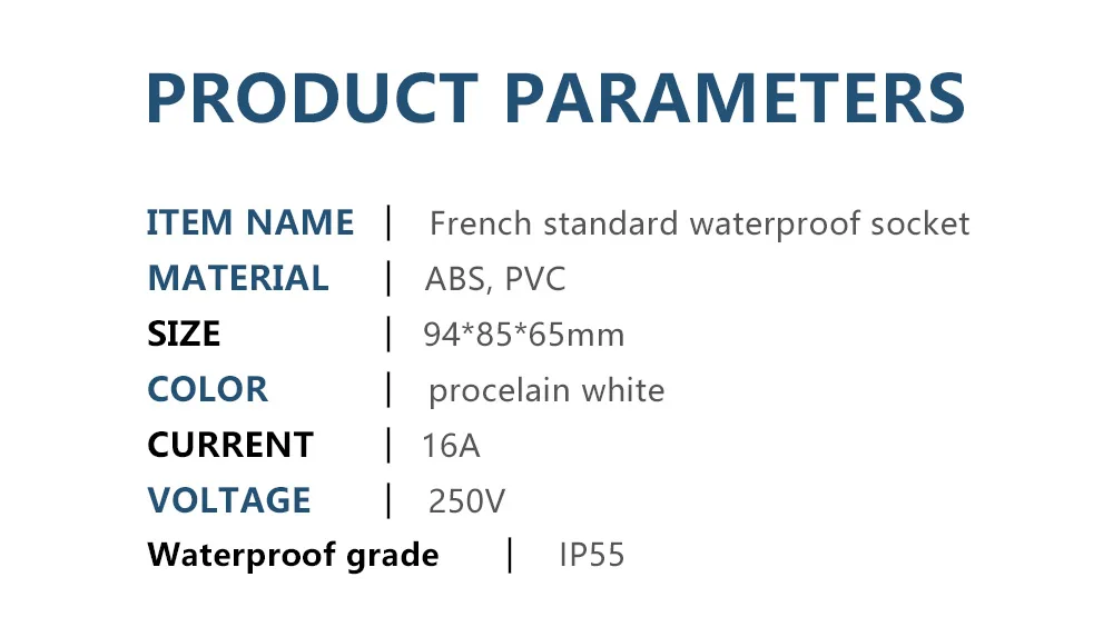 3 шт. французский стандарт водонепроницаемый IP55 розетка с французским стандартом 10А брызговик розетка с выключателем CR-FRS