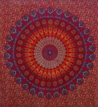 

Popular Hippie Large Size Tapestry Wall Hanging, Bohemian Tapestries Bedding 84x90 Inch (215x230cms)