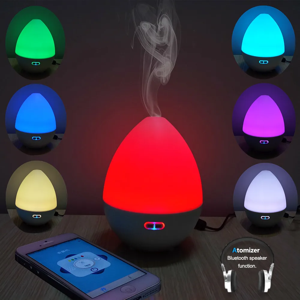 

Ultrasonic Air Aroma Humidifier Bluetooth Audio Aromatherapy Machine Home Remote Control Music ultra-quiet APP Colorful D326