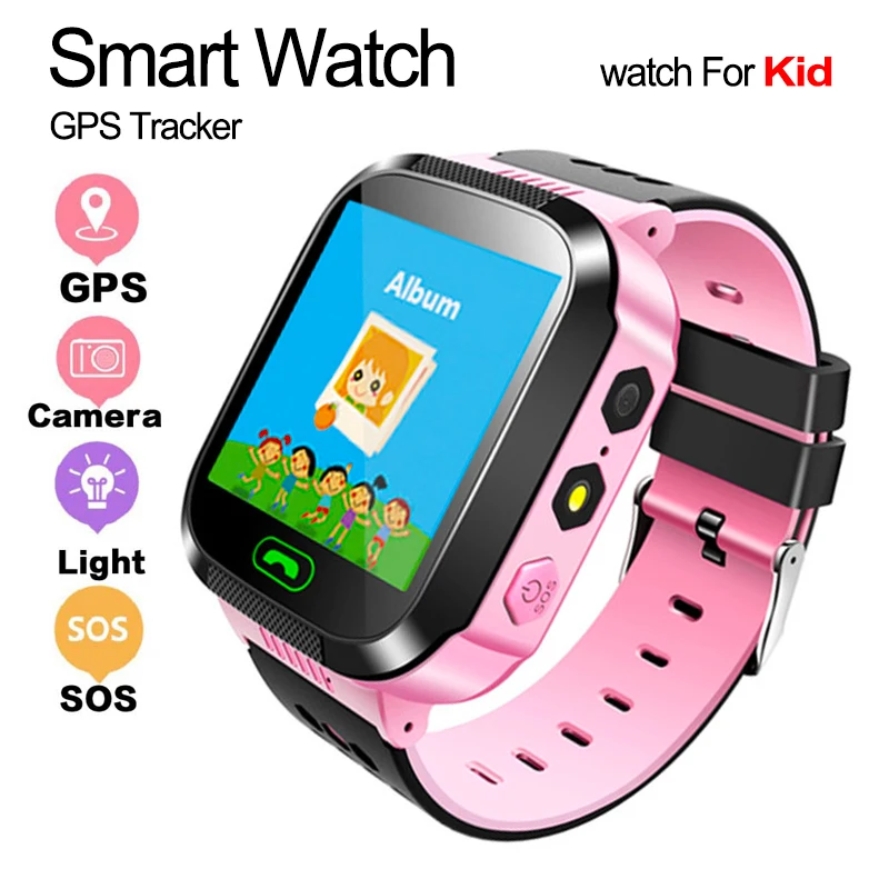

Original Q528 Y21 with Protective Film Kid GPS Smart Watch with Flashlight Baby Watch SOS Call Location Device Tracker Safe