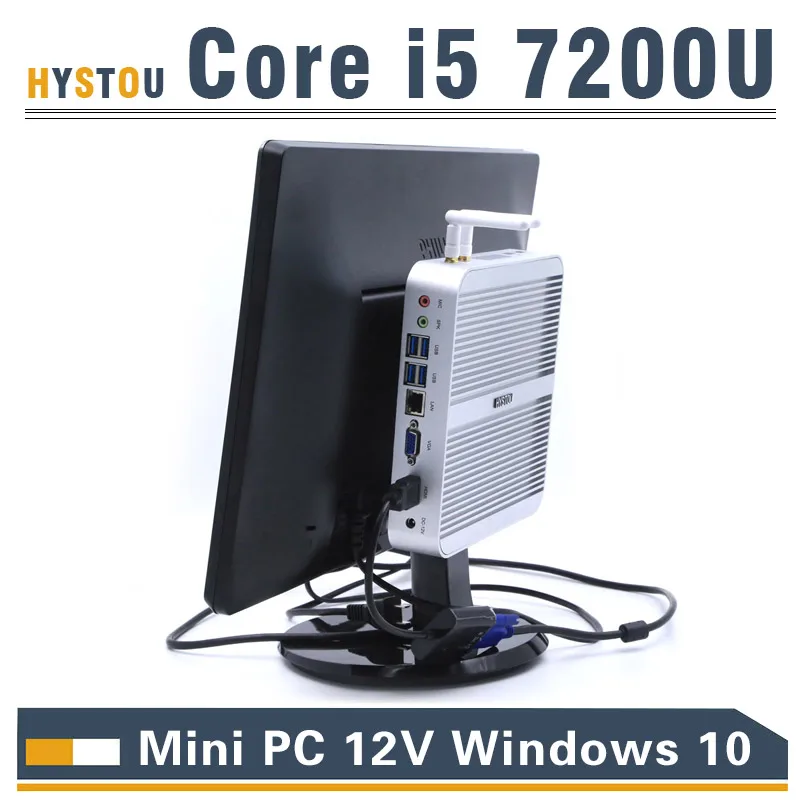 Kaby Lake Core i5 7200U мини ПК Windows i3 7100U HDMI + VGA 4K HTPC Intel HD Graphics 620 Micro PC 10|windows i3|mini pc i3vga mini |