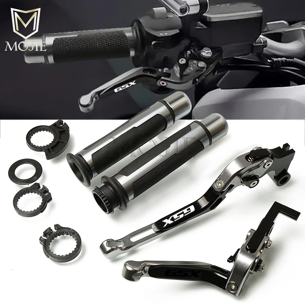 

For Suzuki B-King BKing GSX1300BK GSX 1300 BK 2008-2012 Motorcycle CNC Adjustable Brake Clutch Lever Handle Grips Handlebars