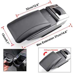 Image 5 - Armrest For Opel Vauxhall Corsa 2006   2014 Arm Rest Rotatable Storage Box Decoration Car Styling 2007 2009