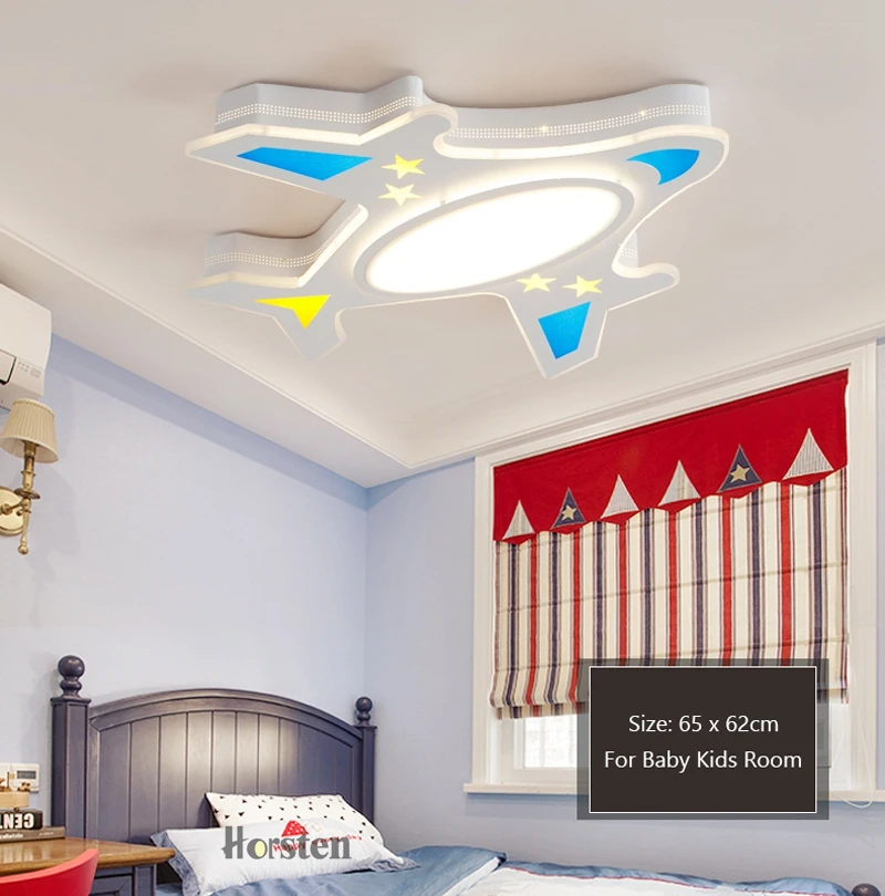 Horsten Modern Acrylic LED Ceiling Lights For Baby Children Kids Room Plane Lampshade Ceiling Lamp For Bedroom Study Room (4)