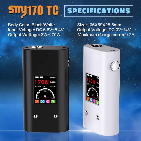 New Original Smy 170TC 18650 Box Mod Temperature Control