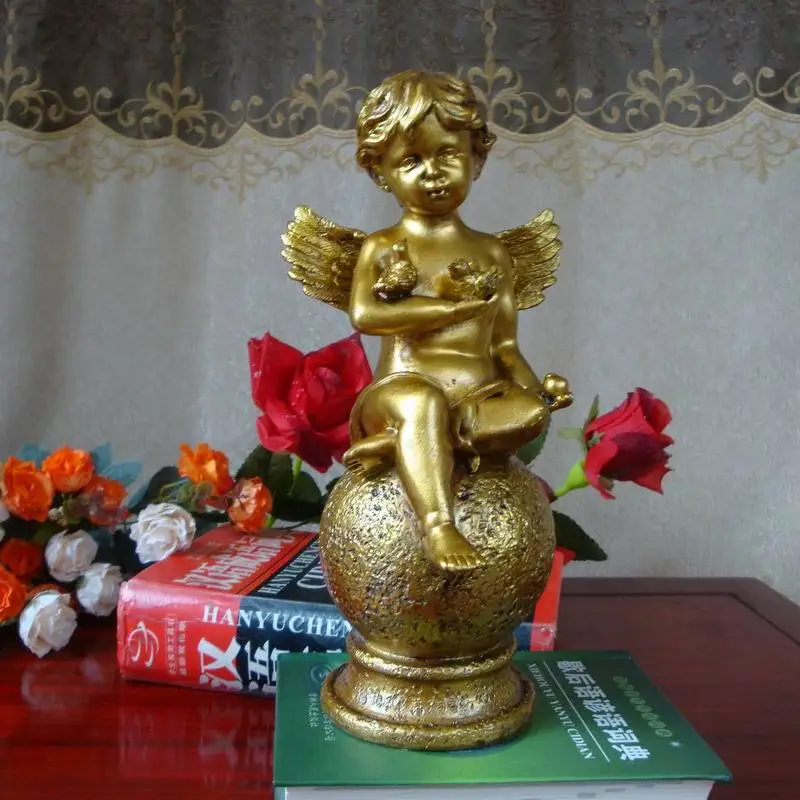 

decoration art gift craft Small angel resin craft home decoration indoor