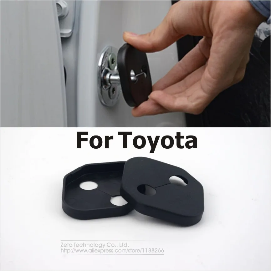 4Pcs/Lot Car Door Lock Cover For Toyota RAV4/Corolla/New Reiz/E'Z/Vios