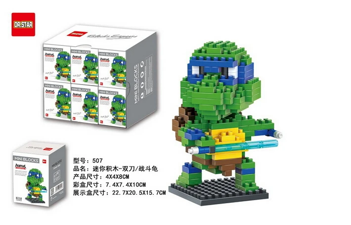 Wholesale Dr Star Blocks Turtles Micro Blocks TMNT...