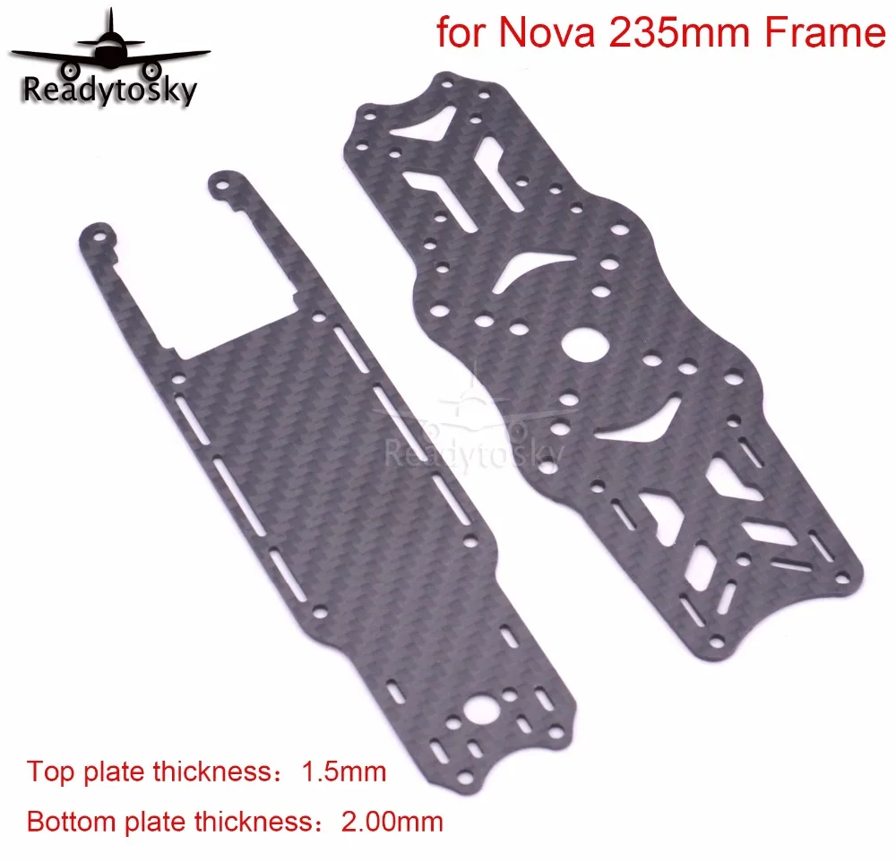

FPV Carbon Fiber Replacement Spare Parts Top and Bottom plates Board for Nova Freestyle 235 235mm True-X frame Quadcopter