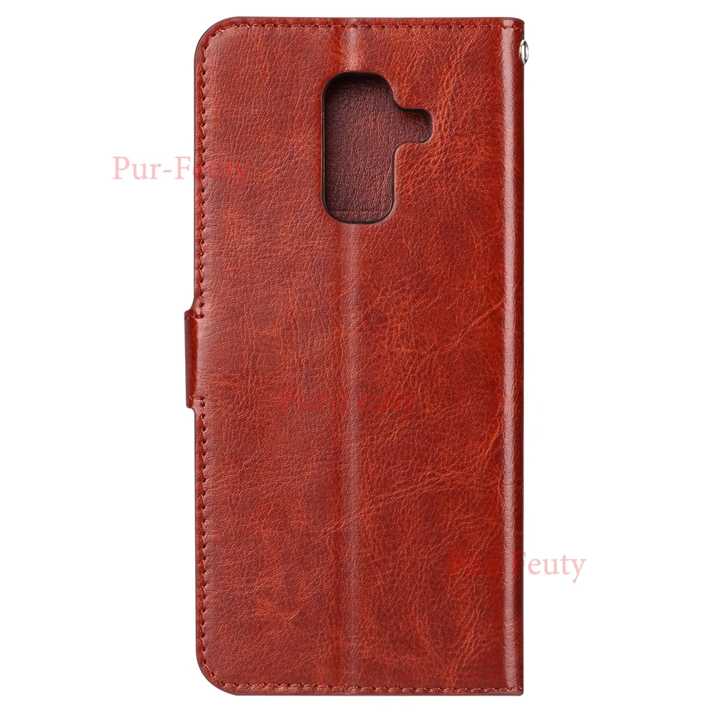 Чехол с откидной крышкой для Samsung Galaxy J6 J 6 2018 J600 J600F J600F/DS кожаный чехол бумажник