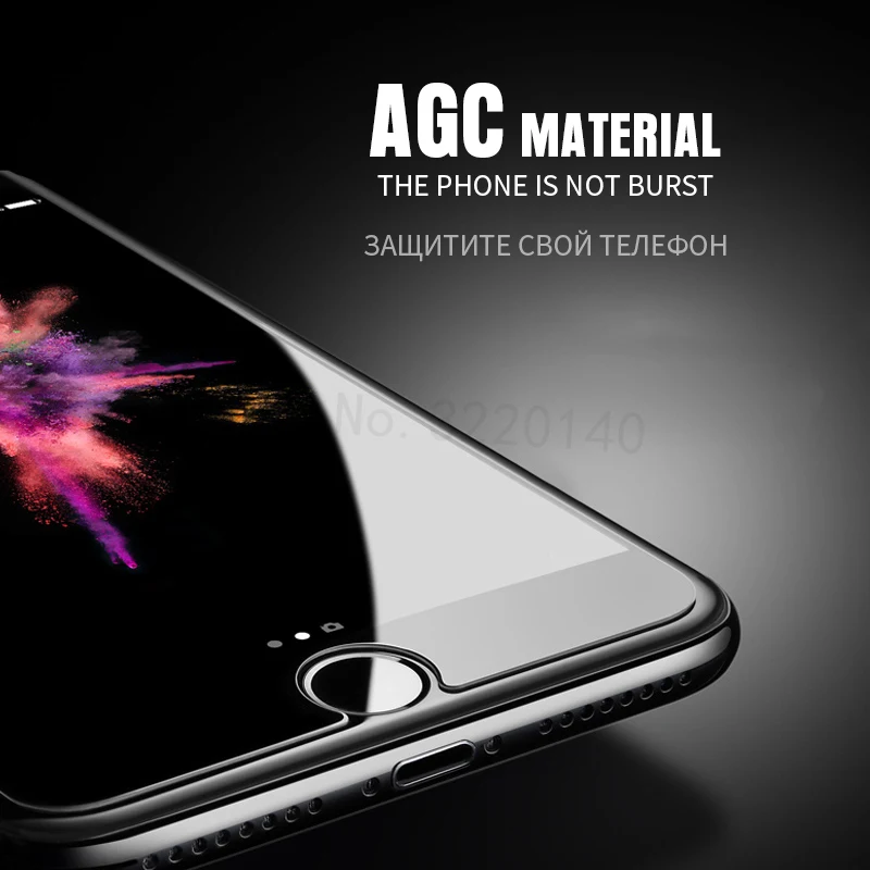 0.26MM 9H Premium Tempered Glass For iphone X 8 7 6 6s Plus 2.5D Screen Protector Glass For iphone 5 SE 6s 7 8 X Toughened Film-6