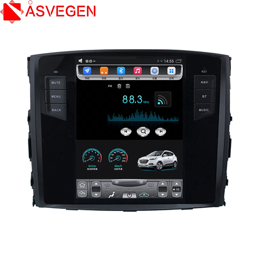 Asvegen Tesla 10 4 'ƈ Гб ОЗУ 32 ГБ Android 6 0 четырехъядерный автомобильный без DVD плеера
