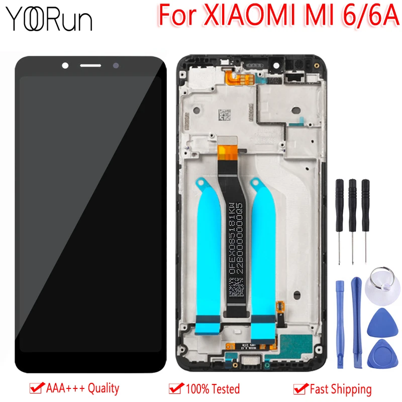 

5.45" AAA Quality For XIAOMI Redmi 6 LCD Display Touch Screen With Frame Display Digitizer For Redmi 6A LCD Replacement Parts