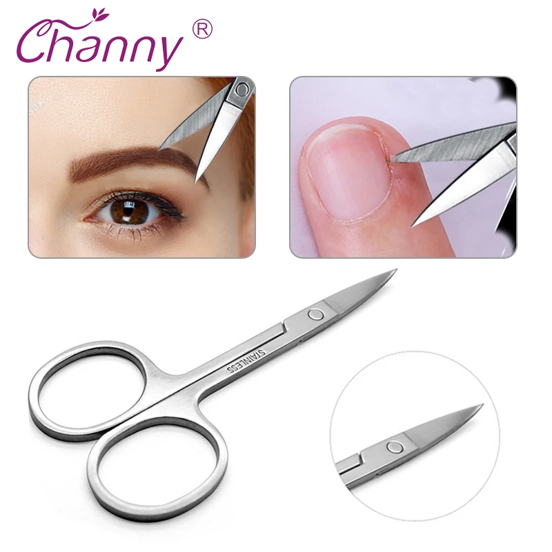 

Eyebrow Scissor Trimmer Eyebrow Eyelashes Nose Hair Stainless Scissors Manicure Cutter Makeup Scissor