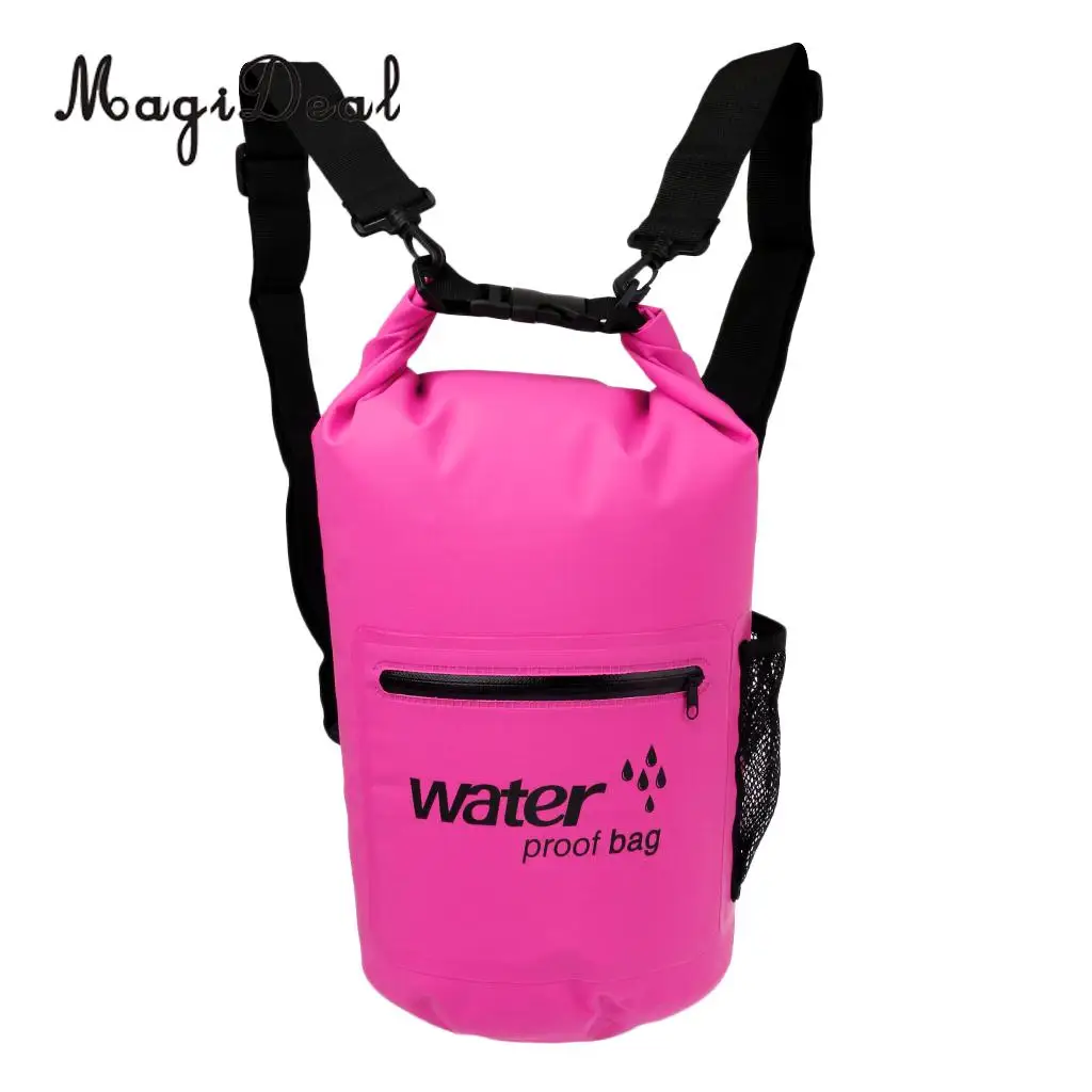 MagiDeal водонепроницаемая сумка для плавания, рафтинг, Каякинг, Парусный рюкзак для каноэ 10л для кемпинга, рыбалки, лодки, аксессуары для лодки - Цвет: 20L Pink