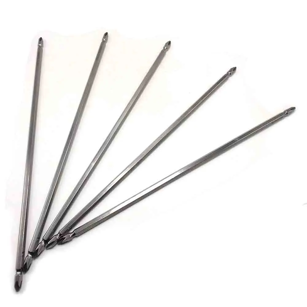 

1pc Magnetic 300mm Long Phillips Ph2 Screwdriver Bits Impact Double Ended Screw Driver Bit For 1/4" Electric Hand Screwdriver