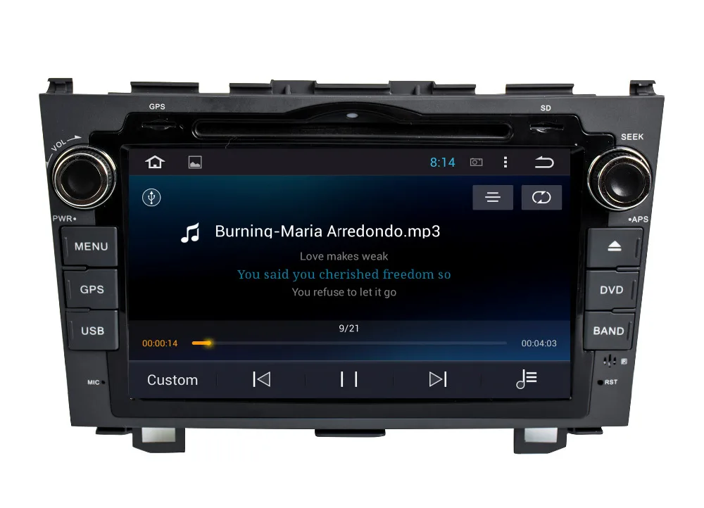 Discount Octa Core 2G RAM 8" Android 8.1 for honda CRV 2007 2008 2009 2010 2011 Car DVD GPS Navigation Radio Stereo Audio player 3G WIFI 4