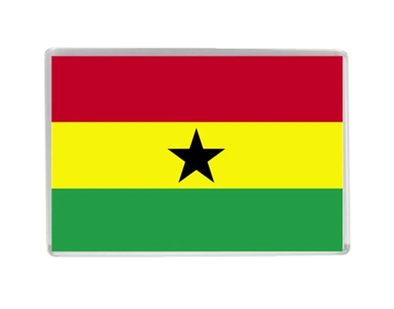 Ghana National Flag Quality Acrylic Fridge Exquisite World