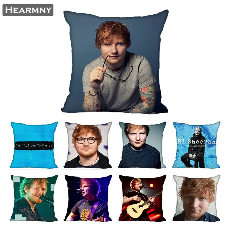 

Ed Sheeran Pillow Case For Home Decorative Pillows Cover Invisible Zippered Throw PillowCases 40X40,45X45cm