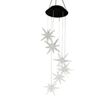 BESTOYARD светодиодный Solar Wind Chime Star Цвет Изменение мобильный Wind Chime свет для офиса сад вечерние дома балкон Спальня