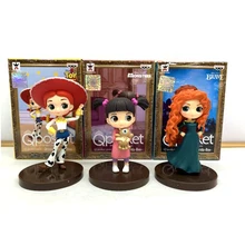 Qposket Toy Story 4 Jessie toys movie Disney PIXAR BRAVE MONSTERS characters action figure kids birthday gifts model set 7-8CM