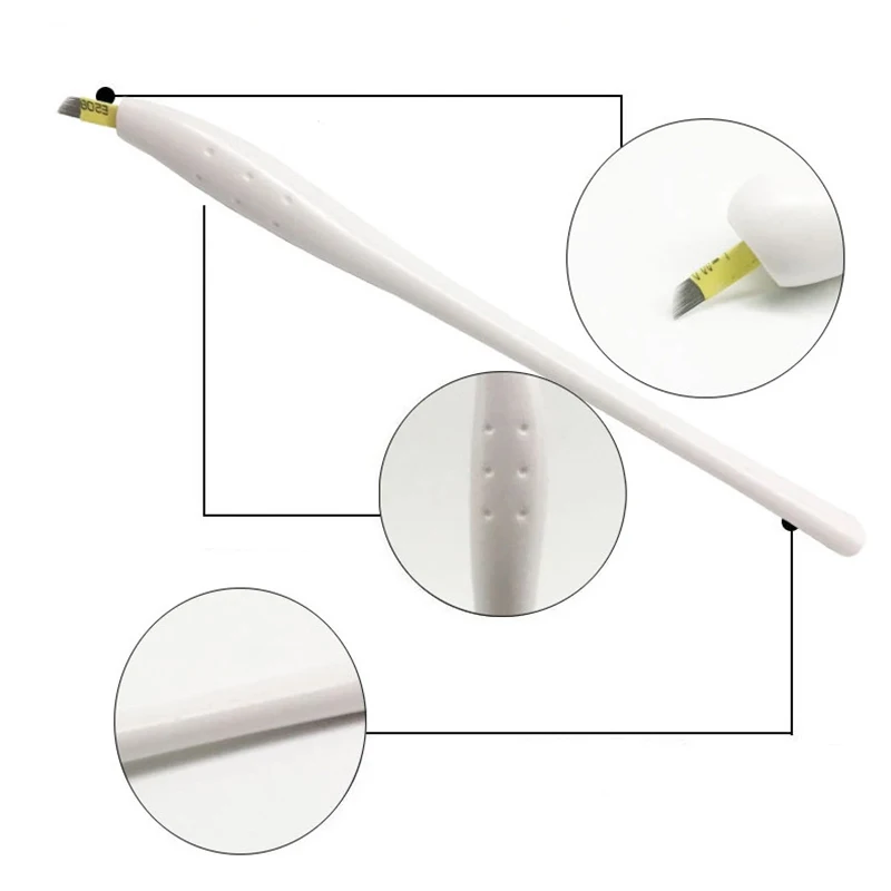 

10pcs 12PIN 14PIN 17PIN 18U 0.15mm Disposable Microblading Manual Tattoo Eyebrow Pen With Blade Permanent Makeup Tattoo Pen