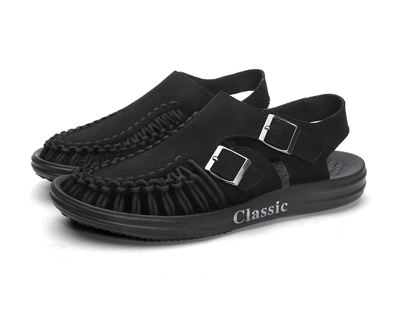 BIGFIRSE/Новые модные летние мужские повседневные сандалии Высококачественная легкая дышащая Нескользящая мужская обувь на плоской подошве пляжная обувь 39-45