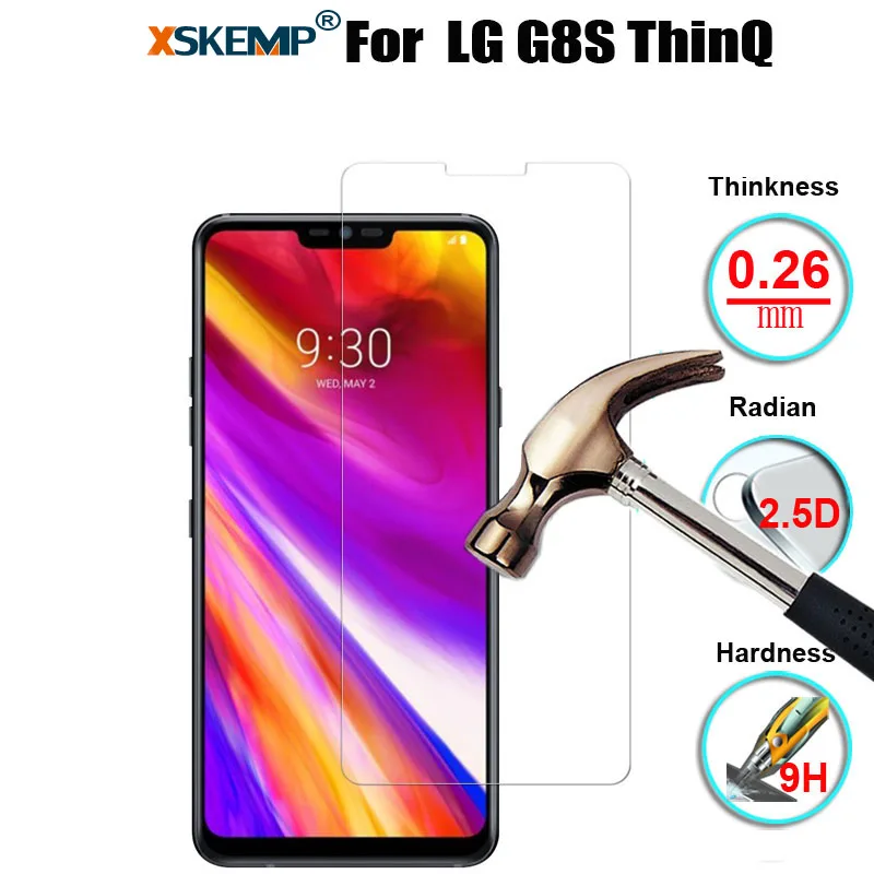 XSKEMP для LG G8 тонкий/G8s тонкий/K50/K40/Q60/V50 ThinQ натуральная абсолютная новинка! Премиум закаленное Стекло Экран Защитная пленка для покрытия