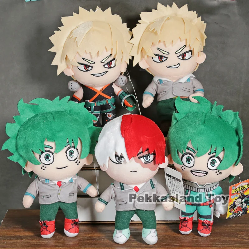 

Hot Anime My Hero Academia Izuku Midoriya / Bakugou Katsuki / Todoroki Plush Toy Doll Gift 7inch 19cm