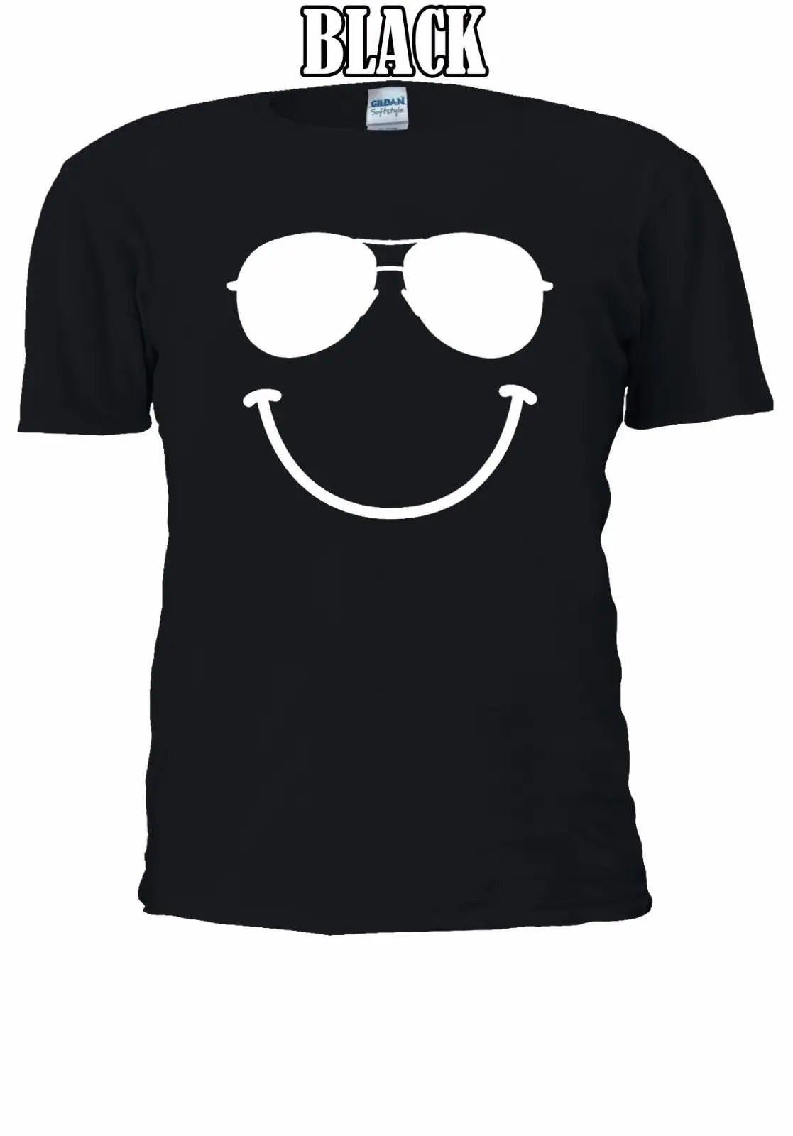 Smiley Face Glasses Smiling Funny T-shirt Vest Tee Tops Men Women Cool Casual pride t shirt men Unisex New Fashion tshirt