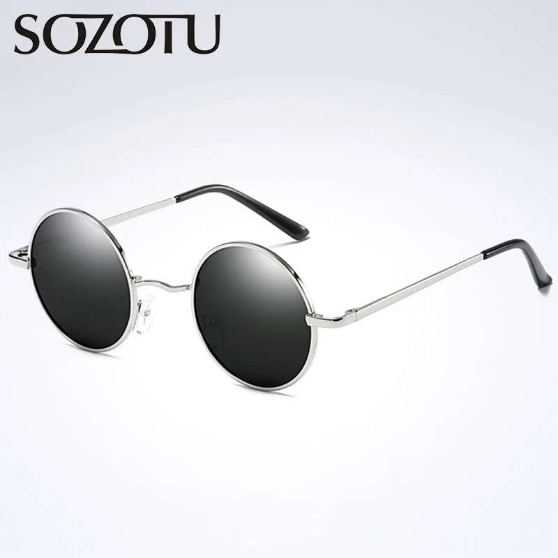 

Vintage Round Polarized Sunglasses Men Women Classic Circle Sun Glasses Luxury Brand For Male Female Driver UV400 YQ023