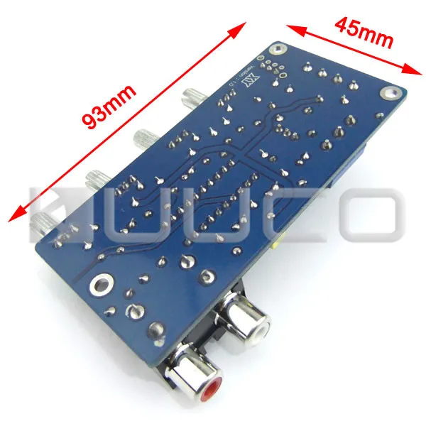 5 ШТ./ЛОТ 2 Канала Низкие Высокие Volume Controller Предусилителя Доска Двойной Двойной AC10 ~ 12 В или Двойной 12-15В Суб нч-динамик Усилитель