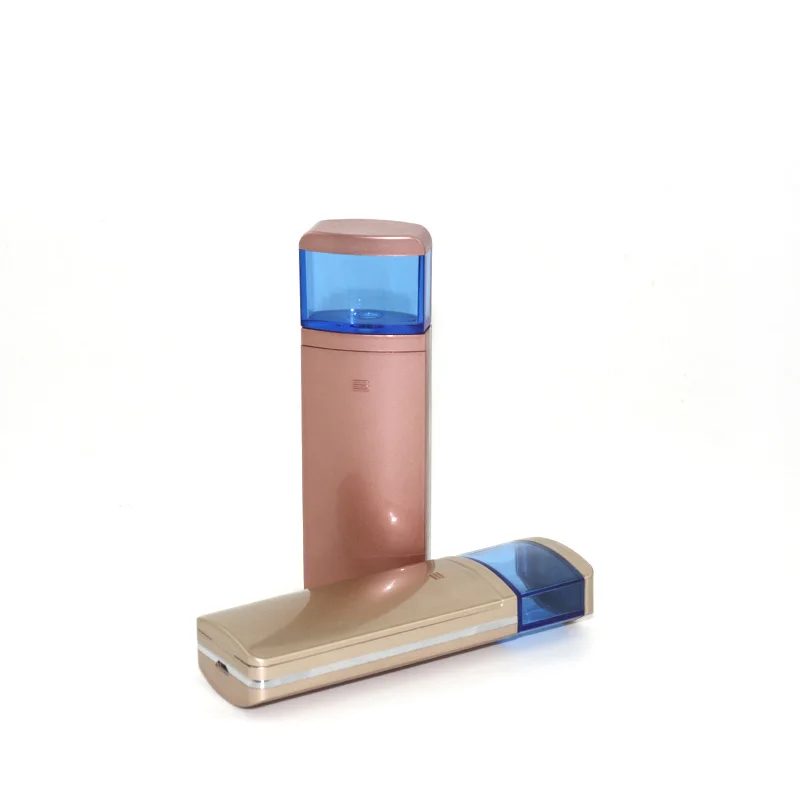 2pcs/lot Mini Portable Usb Rechargeable Hydro Ion Spa Nano Mister Handy Mist Sprayer Personal Humidifier Skincare Beauty Machine