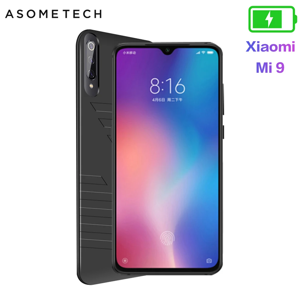 Чехол для аккумулятора 6800 мАч Xiaomi Mi 9 чехол портативного зарядного устройства