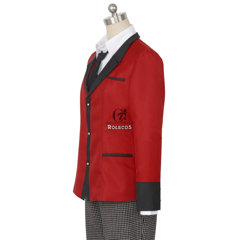 ROLECOS бренд аниме Kakegurui Косплей костюмы компульсивный игрок Suzui Ryouta косплей костюм