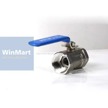 

1PC 304 Stainless Steel DN25 1" BSP Female Thread Reduced Bore Ball Valve oil water air 229 PSI