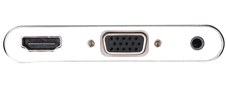 &quotE ZHOU&quot EZTC005 конвертировать в HDMI + VGA 3 5 аудио с преобразователем Питания Плоский