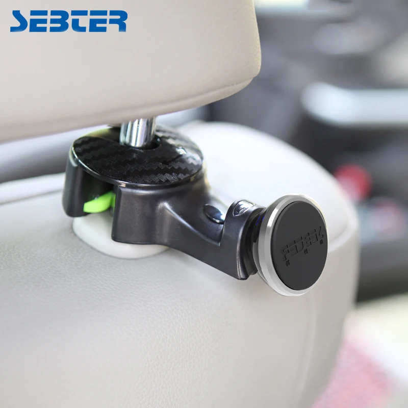 

SEBTER Car Styling Hidden Type 4 Functions Rear Seat Mobile Phone Holder Magnetic Plate Bracket Car Mounted Mobile Phone Holder