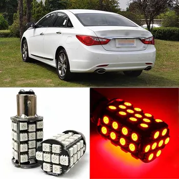 

Ownsun Brand New Red BAY15D Auto Tail Stop Brake Light 5050 48 SMD LED Bulbs For Hyundai Sonata 8th