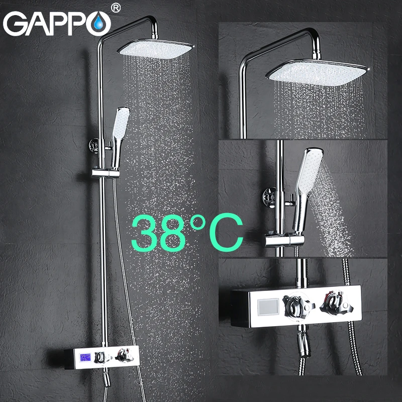 Günstig GAPPO dusche system thermostat mischbatterien dusche wasser mixer Regen badezimmer dusche wand montiert badewanne armaturen
